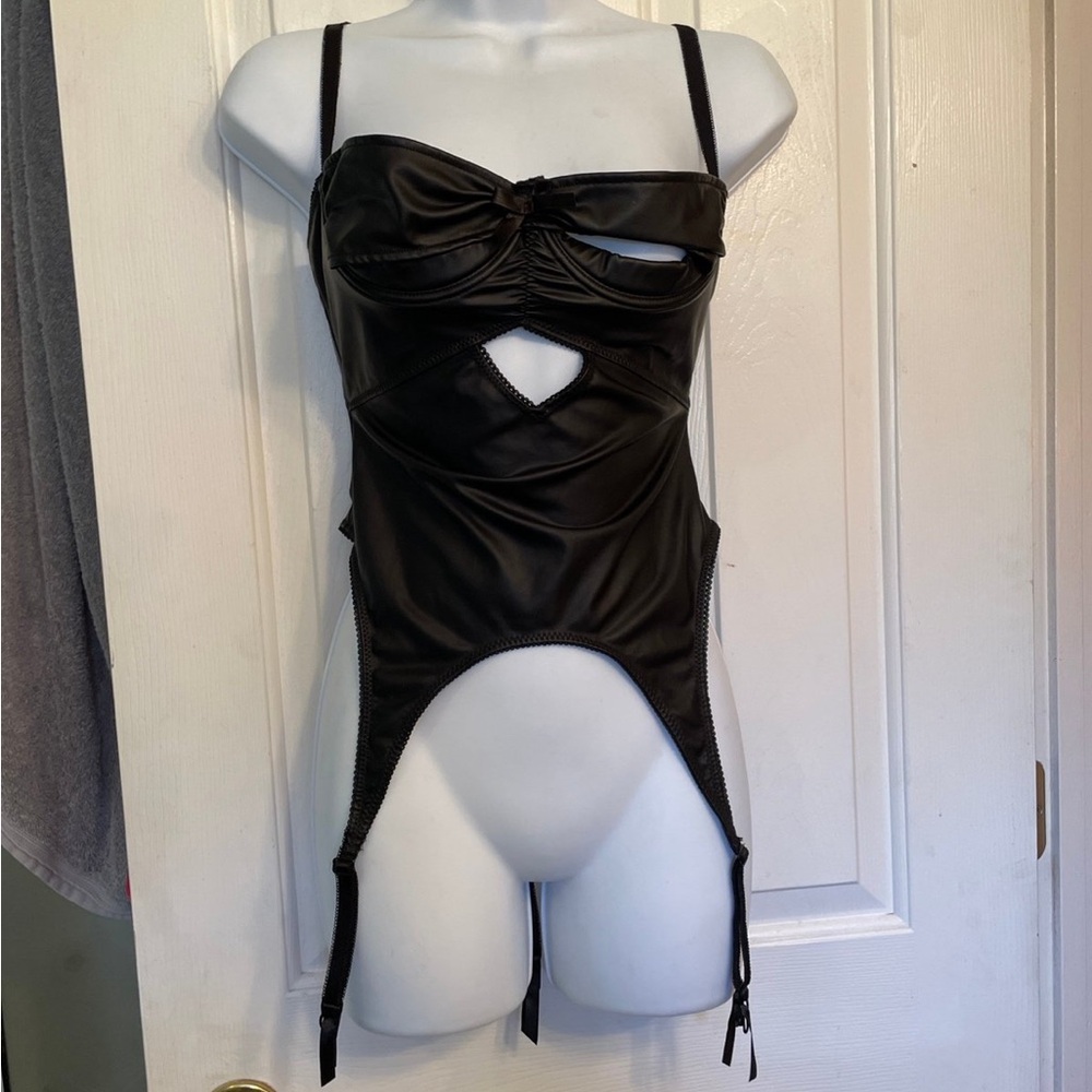 Fredericks of Hollywood Faux Leather Lingerie